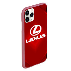 Чехол iPhone 11 Pro матовый Lexus: Red Light, цвет: 3D-малиновый — фото 2