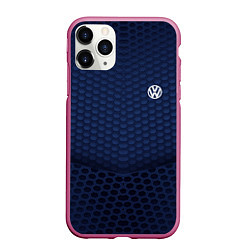 Чехол iPhone 11 Pro матовый Volkswagen: Sport Motors, цвет: 3D-малиновый