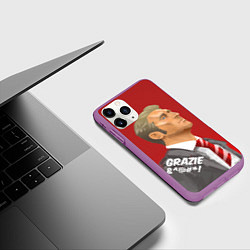 Чехол iPhone 11 Pro матовый Grazie, цвет: 3D-фиолетовый — фото 2