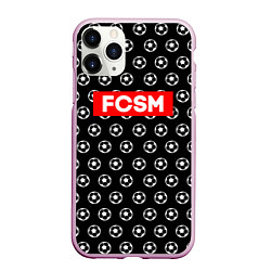 Чехол iPhone 11 Pro матовый FCSM Supreme, цвет: 3D-розовый