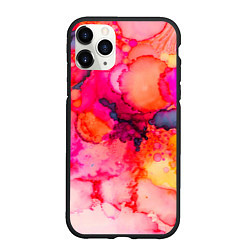 Чехол iPhone 11 Pro матовый Весенние краски, цвет: 3D-черный