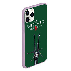 Чехол iPhone 11 Pro матовый The Witcher: Wild Hunt, цвет: 3D-сиреневый — фото 2