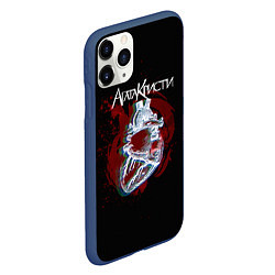 Чехол iPhone 11 Pro матовый Агата Кристи, цвет: 3D-тёмно-синий — фото 2