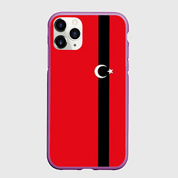 Чехол iPhone 11 Pro матовый Турция, цвет: 3D-фиолетовый