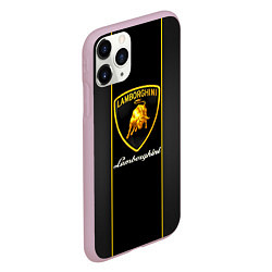 Чехол iPhone 11 Pro матовый Lamborghini Luxury, цвет: 3D-розовый — фото 2