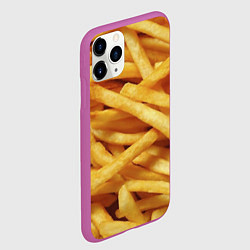Чехол iPhone 11 Pro матовый Картофель фри, цвет: 3D-фиолетовый — фото 2