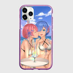 Чехол iPhone 11 Pro матовый Жизнь в другом мире с нуля, цвет: 3D-фиолетовый