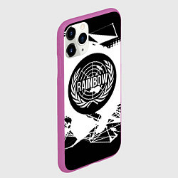 Чехол iPhone 11 Pro матовый R6S: Black Symbol, цвет: 3D-фиолетовый — фото 2