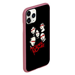 Чехол iPhone 11 Pro матовый My Chemical Romance Boys, цвет: 3D-малиновый — фото 2