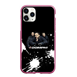 Чехол iPhone 11 Pro матовый Группа OOMPH!, цвет: 3D-малиновый