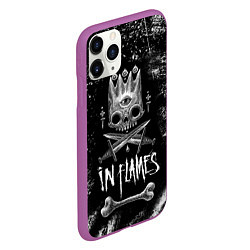 Чехол iPhone 11 Pro матовый In Flames: Skeleton King, цвет: 3D-фиолетовый — фото 2