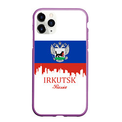 Чехол iPhone 11 Pro матовый Irkutsk: Russia, цвет: 3D-фиолетовый