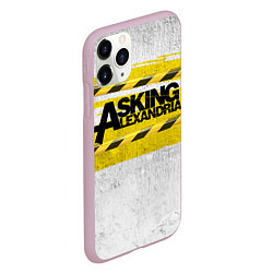 Чехол iPhone 11 Pro матовый Asking Alexandria: Danger, цвет: 3D-розовый — фото 2