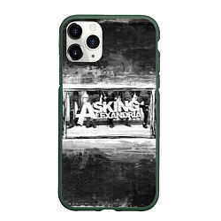 Чехол iPhone 11 Pro матовый Asking Alexandria, цвет: 3D-темно-зеленый