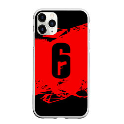 Чехол iPhone 11 Pro матовый R6S: Red Outbreak, цвет: 3D-белый