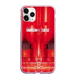 Чехол iPhone 11 Pro матовый R6S: Red Back, цвет: 3D-розовый