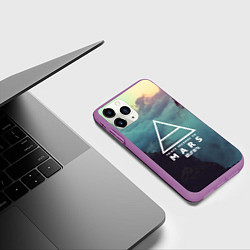Чехол iPhone 11 Pro матовый 30 STM: Dark Heaven, цвет: 3D-фиолетовый — фото 2