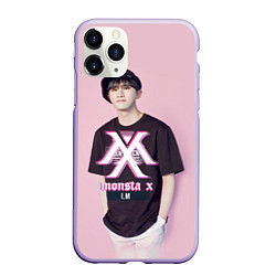 Чехол iPhone 11 Pro матовый Monsta X: I'm, цвет: 3D-светло-сиреневый