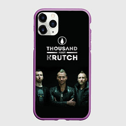 Чехол iPhone 11 Pro матовый TFK Band, цвет: 3D-фиолетовый