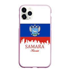 Чехол iPhone 11 Pro матовый Samara: Russia, цвет: 3D-розовый