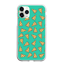 Чехол iPhone 11 Pro матовый Стиль пиццы, цвет: 3D-белый
