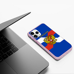 Чехол iPhone 11 Pro матовый Спортивная Россия, цвет: 3D-розовый — фото 2