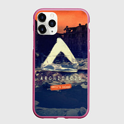 Чехол iPhone 11 Pro матовый Architects: Devil's Island, цвет: 3D-малиновый