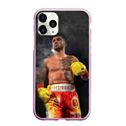 Чехол iPhone 11 Pro матовый Vasyl Lomachenko, цвет: 3D-розовый
