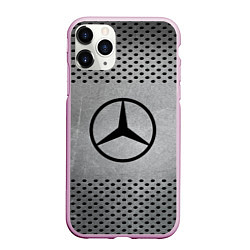Чехол iPhone 11 Pro матовый Mercedes-Benz: Hardened Steel, цвет: 3D-розовый