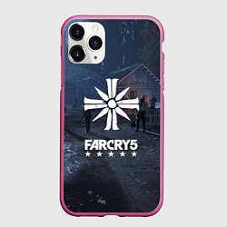 Чехол iPhone 11 Pro матовый Cult Far Cry 5, цвет: 3D-малиновый