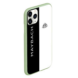 Чехол iPhone 11 Pro матовый Maybach: B&W, цвет: 3D-салатовый — фото 2