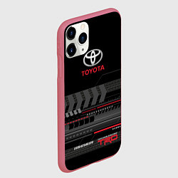 Чехол iPhone 11 Pro матовый Toyota TRD, цвет: 3D-малиновый — фото 2