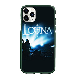Чехол iPhone 11 Pro матовый Louna, цвет: 3D-темно-зеленый