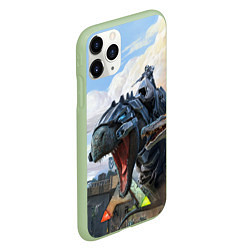 Чехол iPhone 11 Pro матовый ARK: Survival Evolved, цвет: 3D-салатовый — фото 2