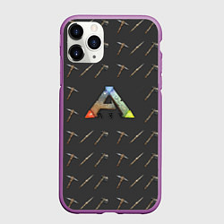 Чехол iPhone 11 Pro матовый ARK: Survival Evolved, цвет: 3D-фиолетовый