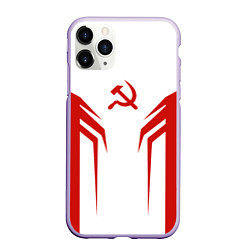 Чехол iPhone 11 Pro матовый СССР воин