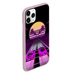 Чехол iPhone 11 Pro матовый Digital Race, цвет: 3D-розовый — фото 2