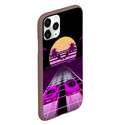 Чехол iPhone 11 Pro матовый Digital Race, цвет: 3D-коричневый — фото 2