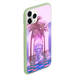 Чехол iPhone 11 Pro матовый Digital Miami, цвет: 3D-салатовый — фото 2