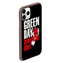 Чехол iPhone 11 Pro матовый Green Day: American Idiot, цвет: 3D-коричневый — фото 2