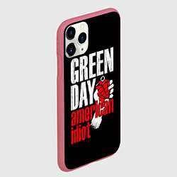 Чехол iPhone 11 Pro матовый Green Day: American Idiot, цвет: 3D-малиновый — фото 2