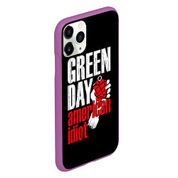 Чехол iPhone 11 Pro матовый Green Day: American Idiot, цвет: 3D-фиолетовый — фото 2