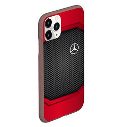 Чехол iPhone 11 Pro матовый Mercedes Benz: Metal Sport, цвет: 3D-коричневый — фото 2