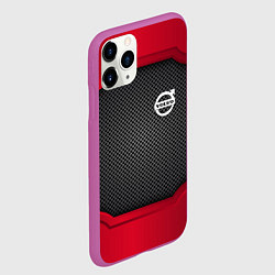 Чехол iPhone 11 Pro матовый Volvo: Metal Sport, цвет: 3D-фиолетовый — фото 2