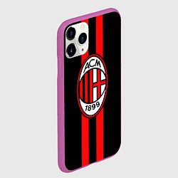 Чехол iPhone 11 Pro матовый AC Milan 1899, цвет: 3D-фиолетовый — фото 2
