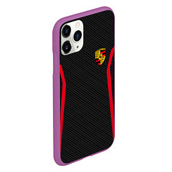 Чехол iPhone 11 Pro матовый Porsche: Sport Edition, цвет: 3D-фиолетовый — фото 2