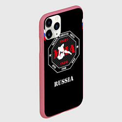 Чехол iPhone 11 Pro матовый MMA Russia, цвет: 3D-малиновый — фото 2