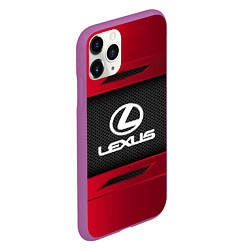 Чехол iPhone 11 Pro матовый Lexus Sport, цвет: 3D-фиолетовый — фото 2
