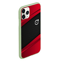 Чехол iPhone 11 Pro матовый Volvo: Red Sport, цвет: 3D-салатовый — фото 2