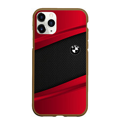 Чехол iPhone 11 Pro матовый BMW Sport, цвет: 3D-коричневый